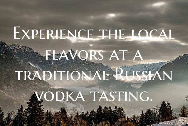 Experience the local flavors at a traditional Russ...