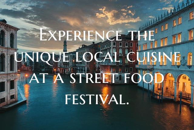 Experience the unique local cuisine at a street fo...